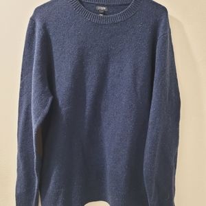 Jcrew men's sweater patched elbows large 80% lambs wool